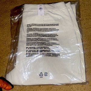 Tan stripe pants , new never worn